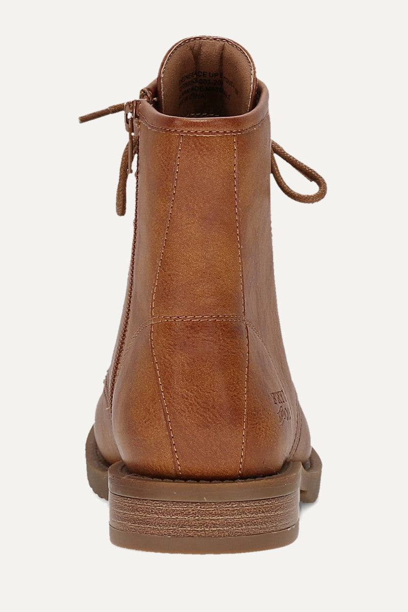 Chesnee Lace Up 6 Youth - Caramel - Back