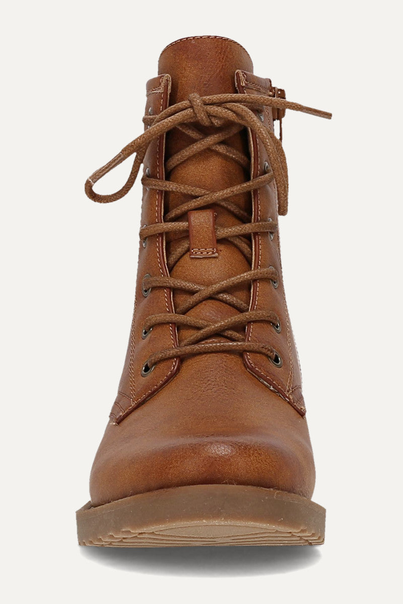 Chesnee Lace Up 6 Youth - Caramel - Front