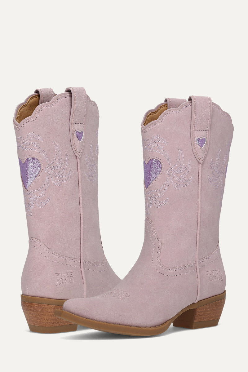 Iyla Heart Deco Girls - Lavender - Pair