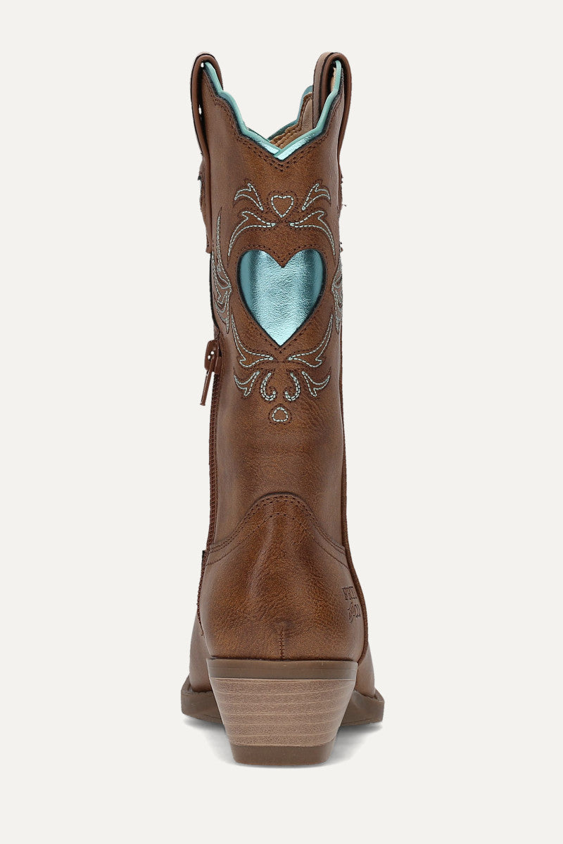 Iyla Heart Deco Girls - Acorn - Back