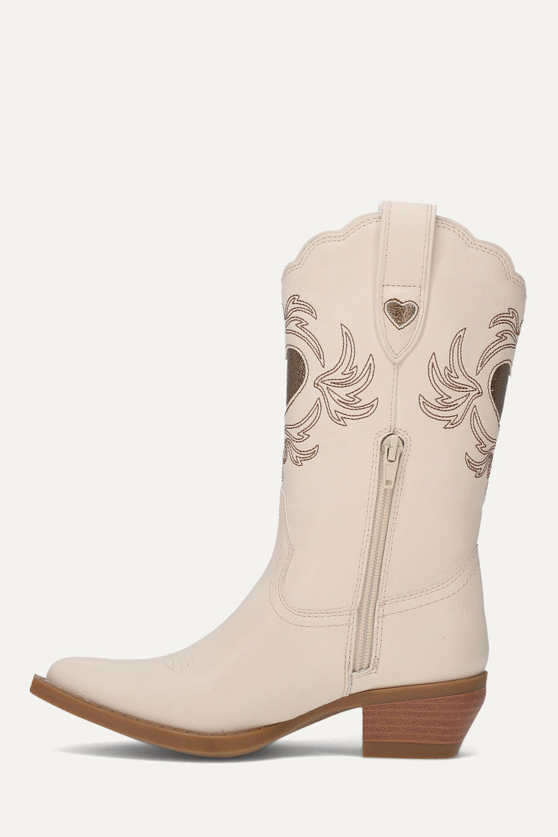 Iyla Heart Deco Girls - Off White - Inside