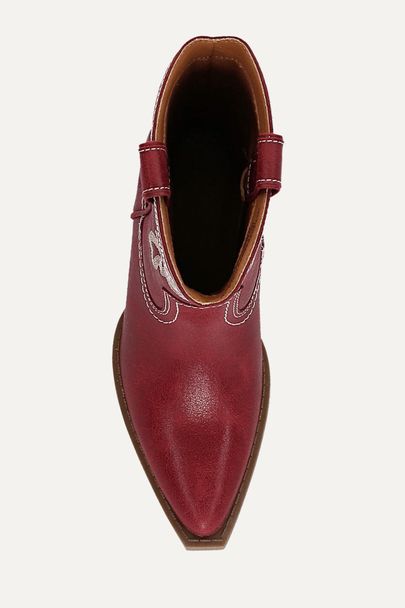 Iyla Short Deco Girls - Dark Cherry - Top Down