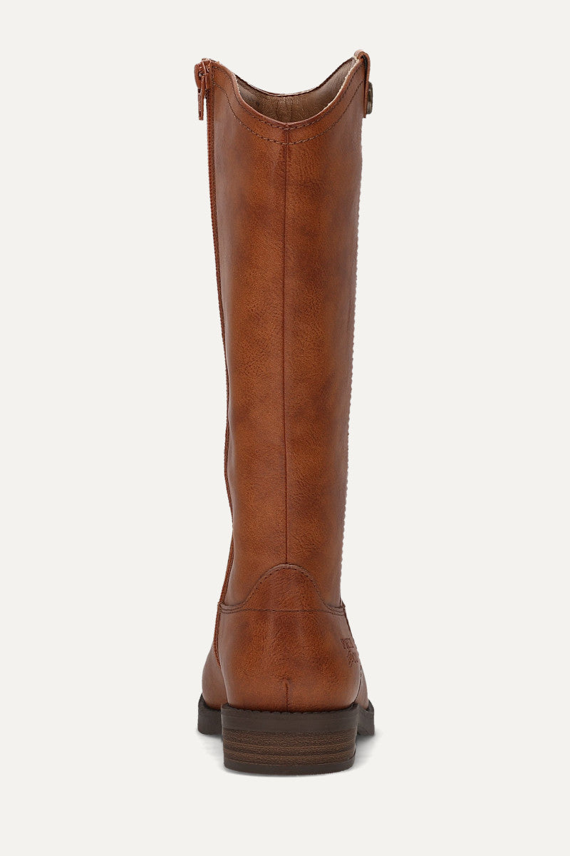 Kellie Button Riding Youth - Cognac - Back