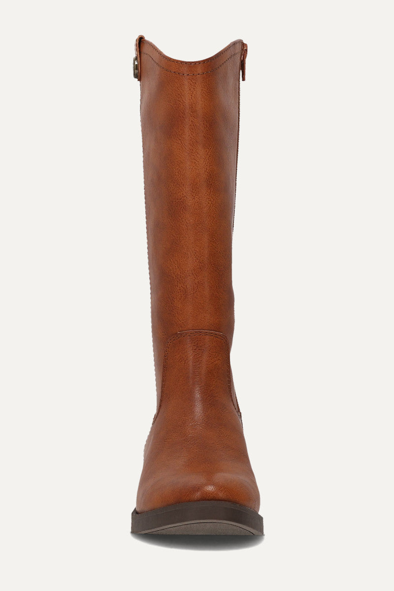 Kellie Button Riding Youth - Cognac - Front
