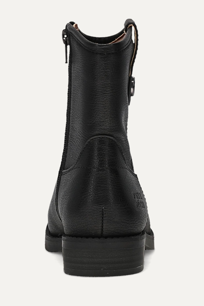 Kellie Button Short Youth - Black - Back