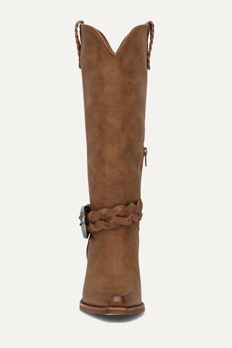 Ashlyn Belted - Tan - Front