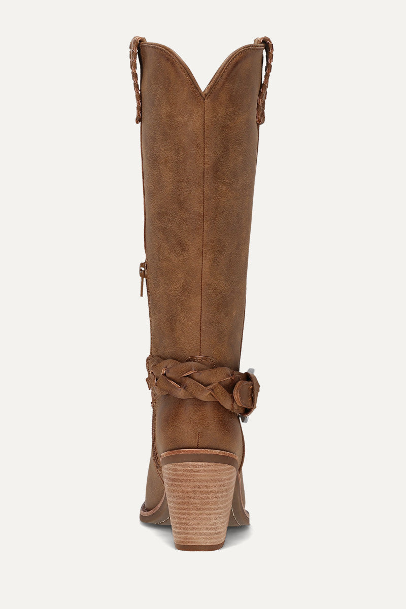 Ashlyn Belted - Tan - Back
