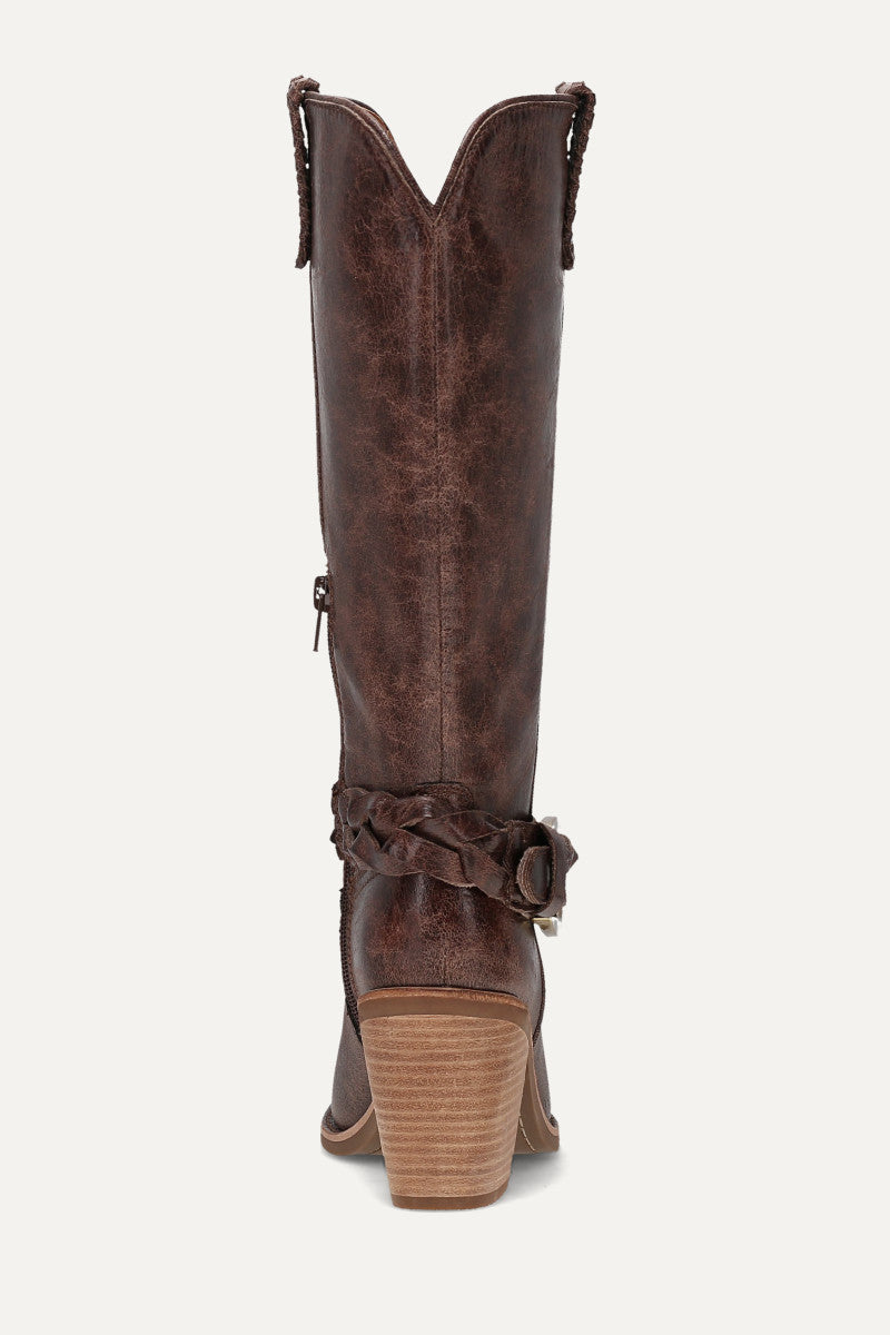 Ashlyn Belted - Brown - Back