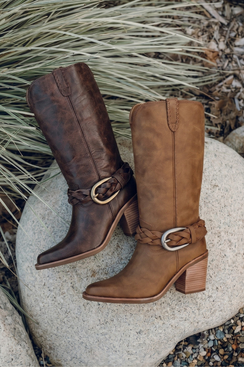 Ashlyn Belted - Brown - Outside