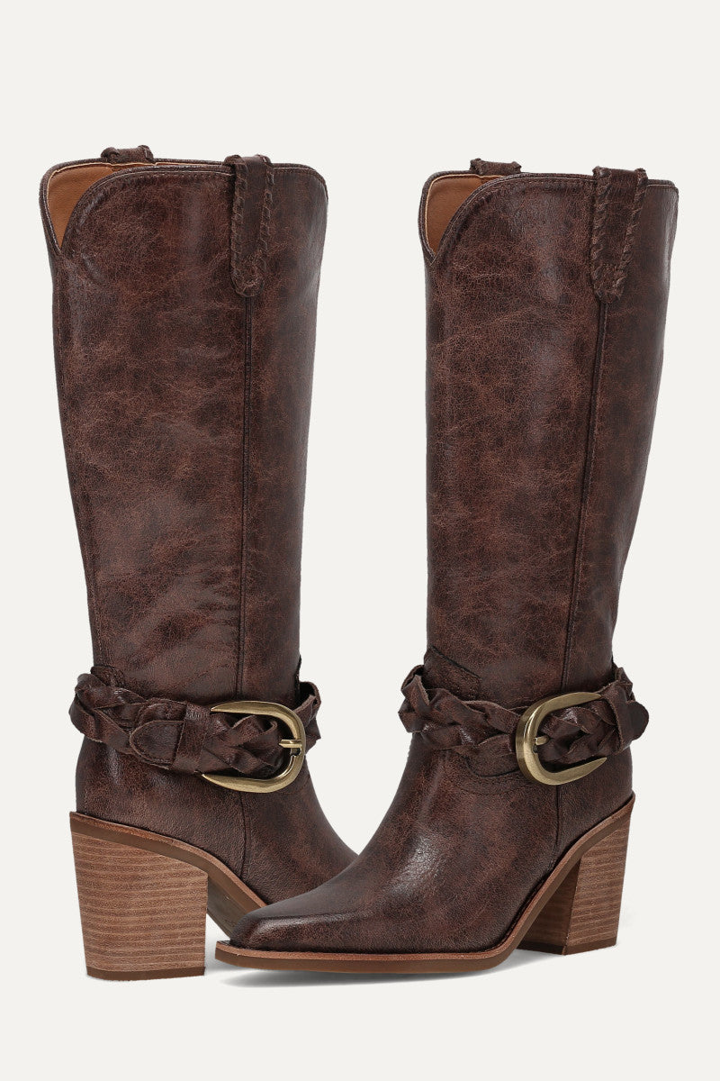 Ashlyn Belted - Brown - Pair