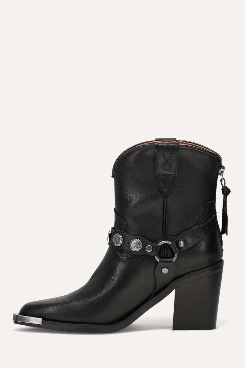 Ashlyn Mini Concho - Black - Inside