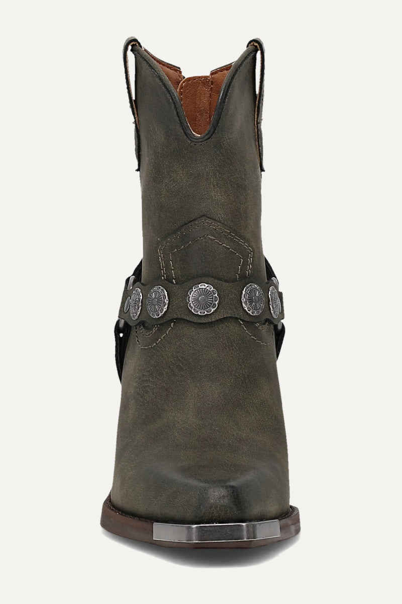 Ashlyn Mini Concho - Evergreen - Front