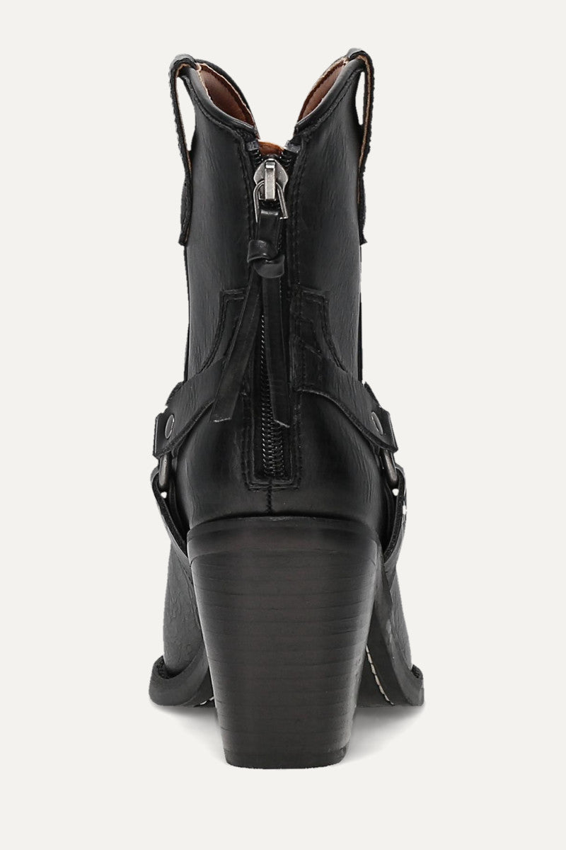 Ashlyn Mini Concho - Black - Back
