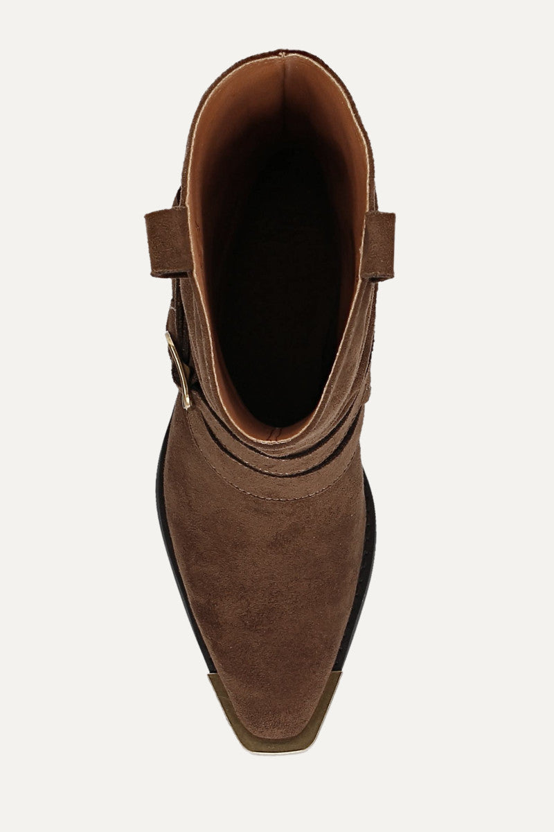 Ashlyn Spat Boot - Cedar - Top Down