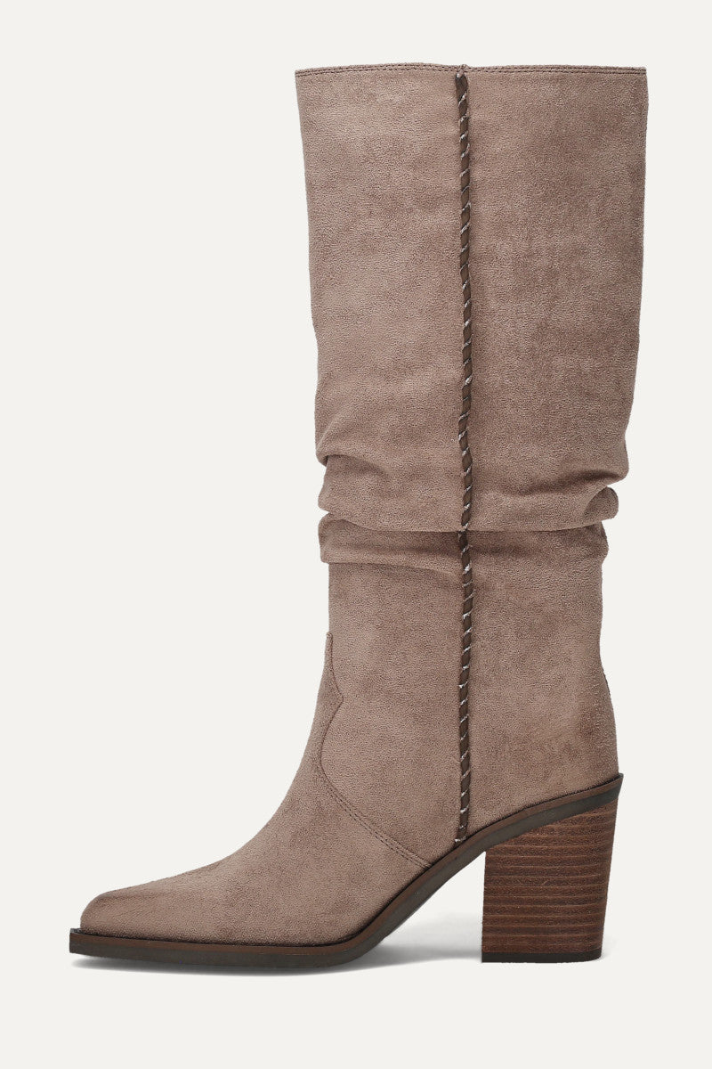 Ashlyn Whipstitch - Dark Taupe/Walnut - Inside