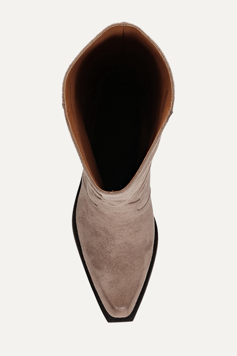Ashlyn Whipstitch - Dark Taupe/Walnut - Top Down