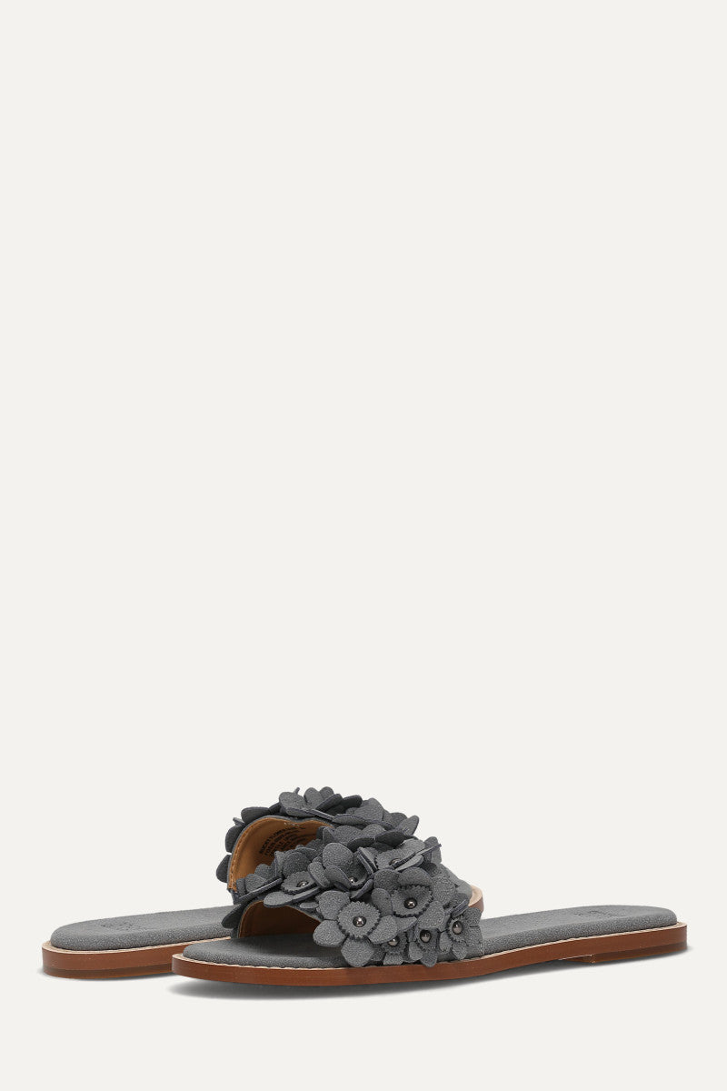 Bucky Flower Slide - Dusty Blue - Pair