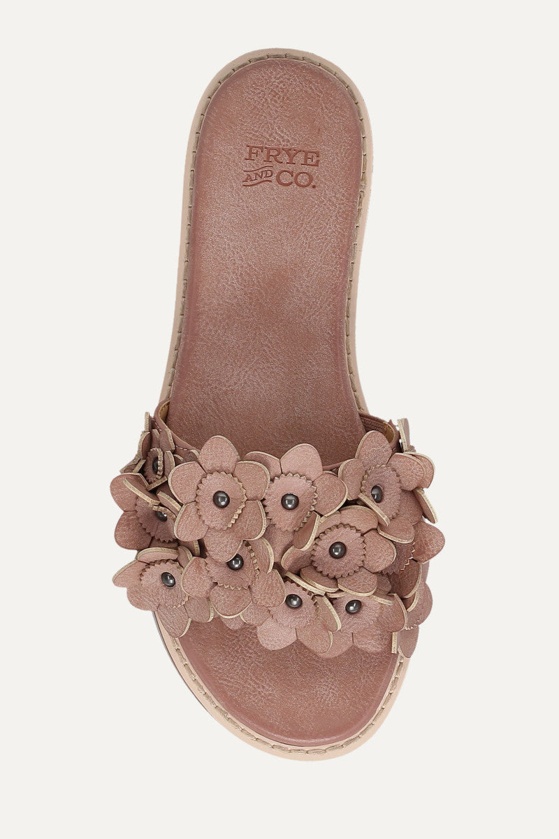 Bucky Flower Slide - Dusty Rose - Top Down
