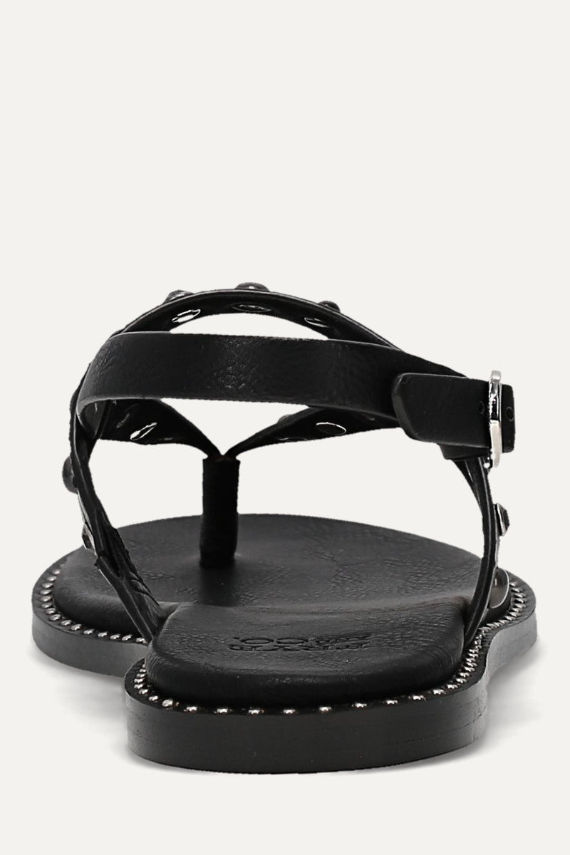 Bucky Studded Thong - Black - Back