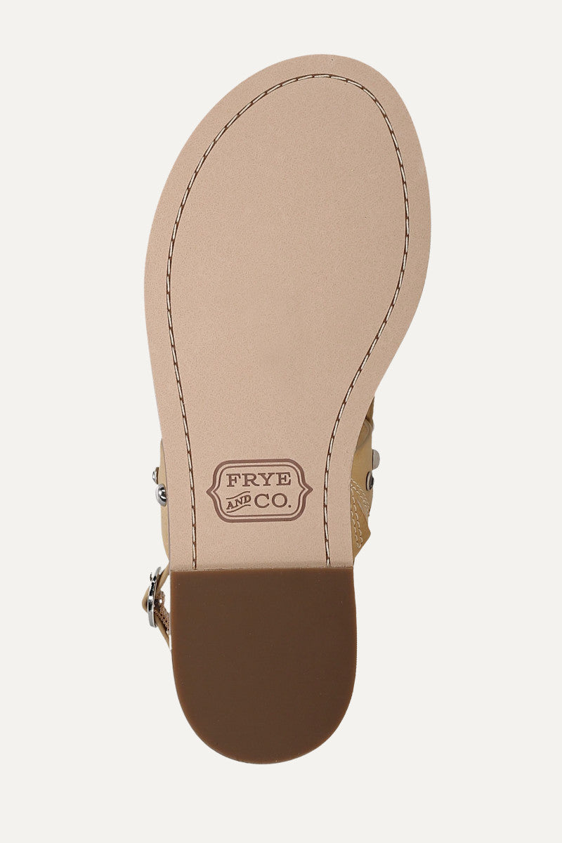 Bucky Studded Thong - Light Flax - Sole