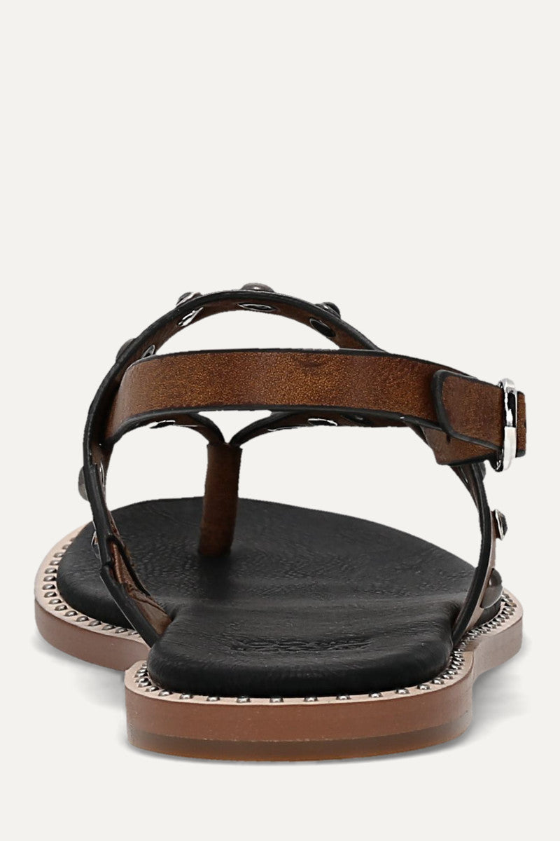 Bucky Studded Thong - Acorn - Back