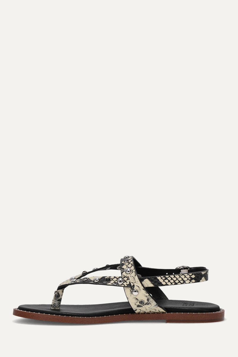 Bucky Studded Thong - Snake Emboss - Inside