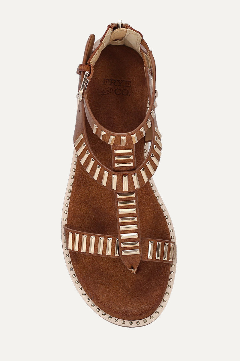 Bucky T-Strap - Caramel - Top Down