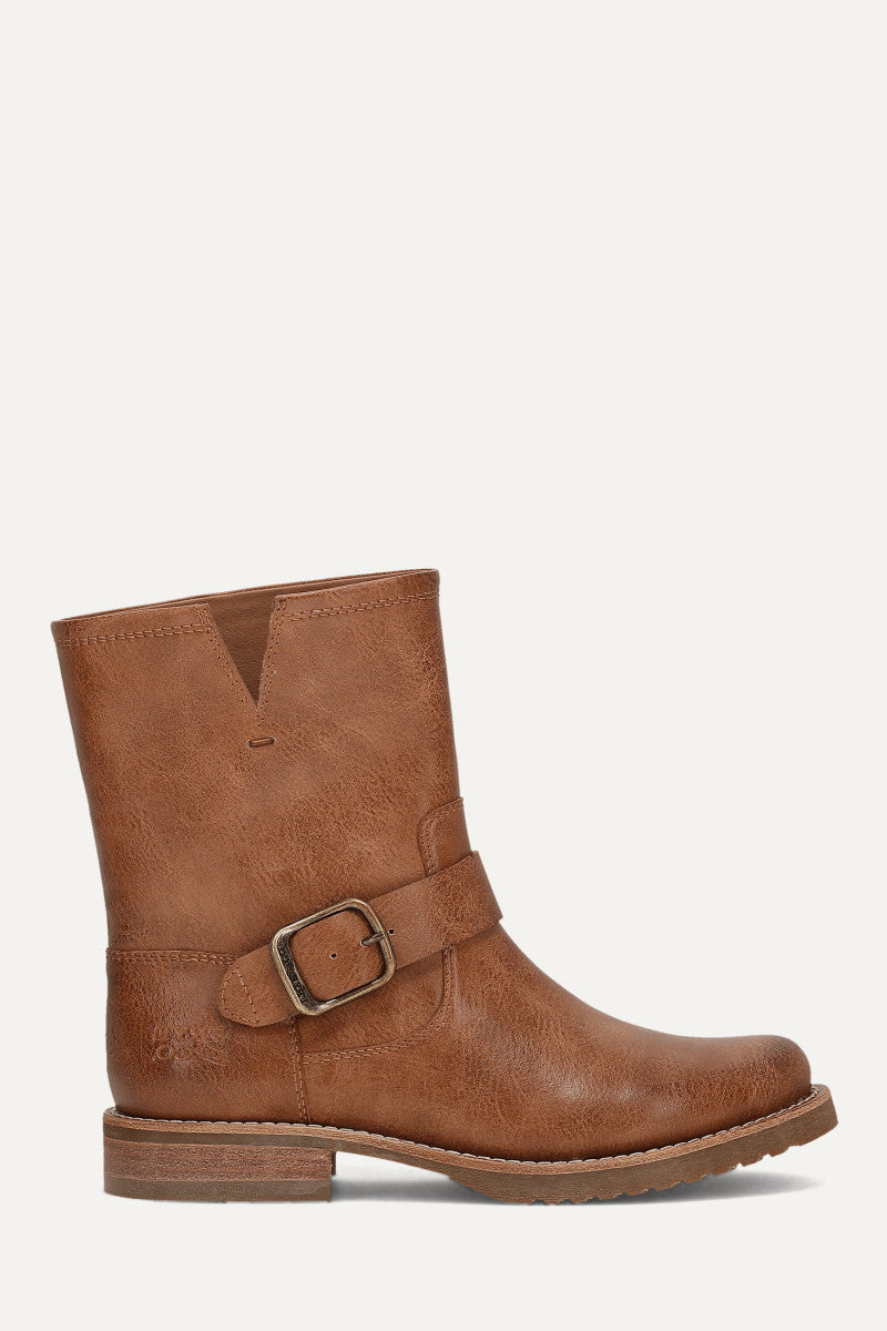 Chesnee Bootie - Saddle - Outside