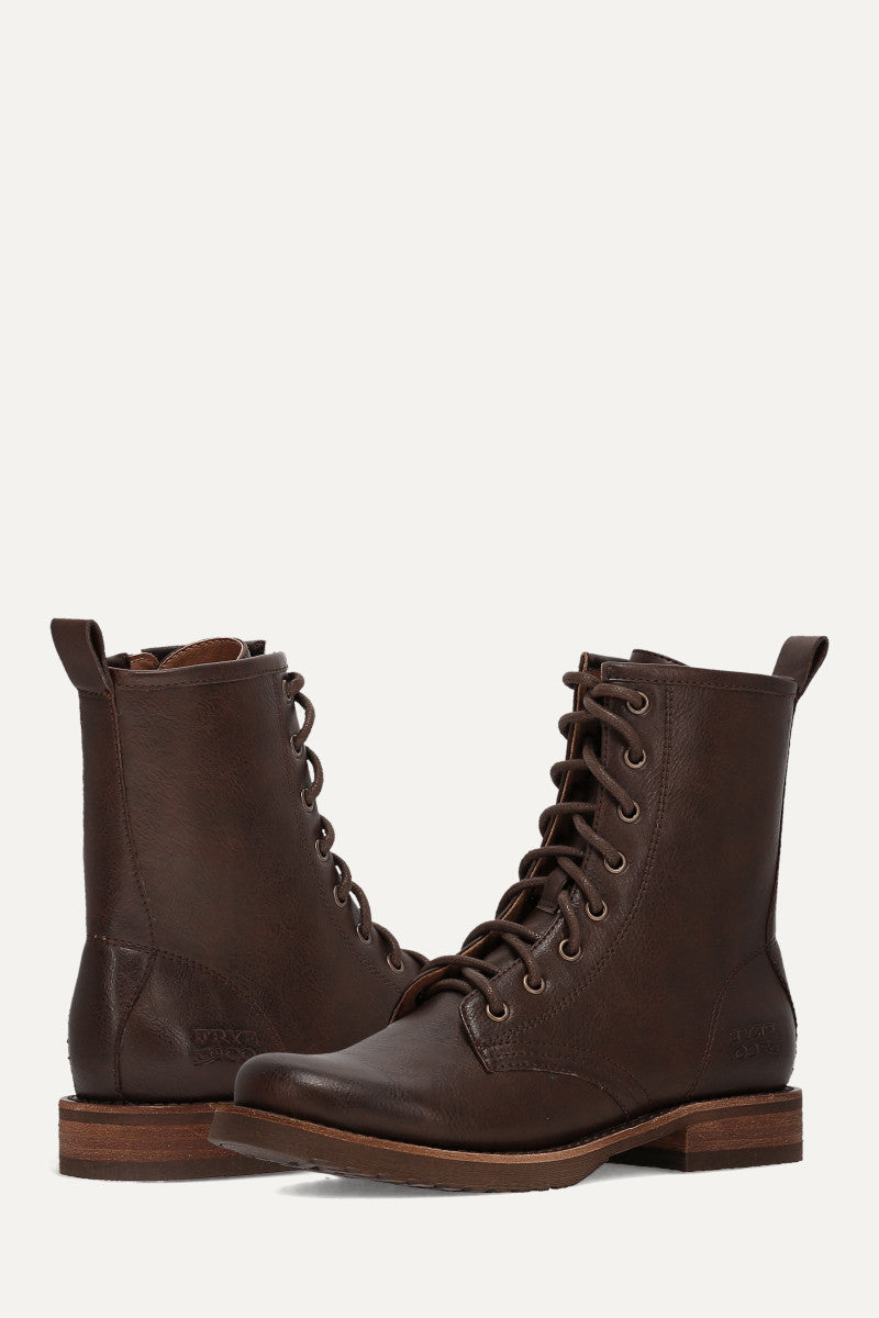 Women s Brown Chesnee Combat Boots Frye Co women-s-brown-chesnee-combat-boots-frye-co