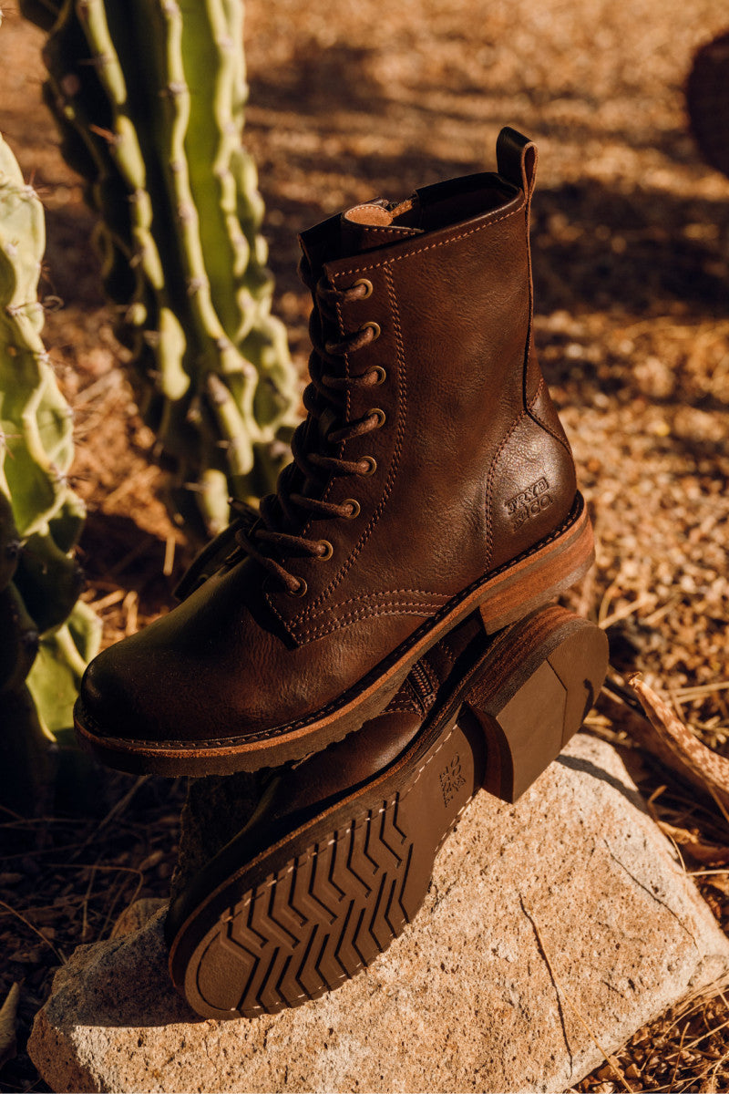 Chesnee Combat - Brown - Outside