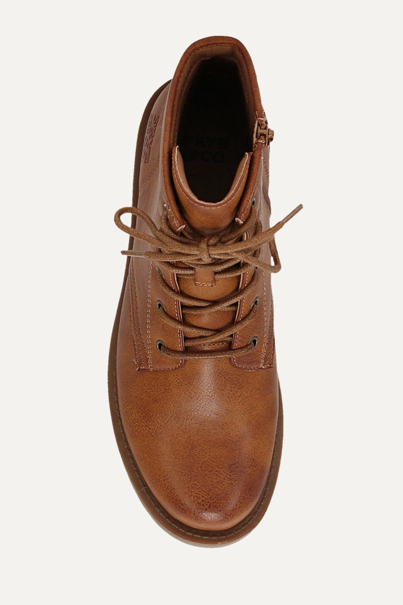 Chesnee Lace Up 6 Youth - Caramel - Top Down