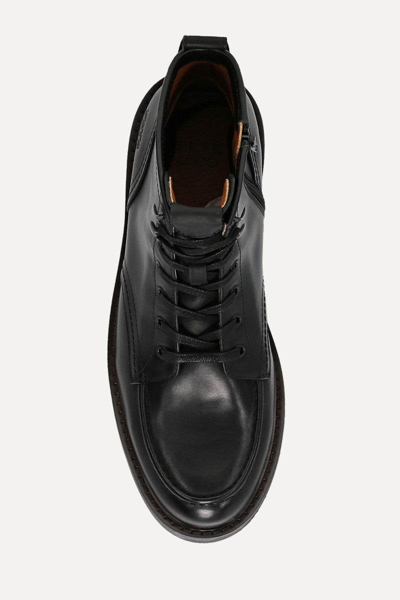 Dunn Moc Toe - Black - Top Down