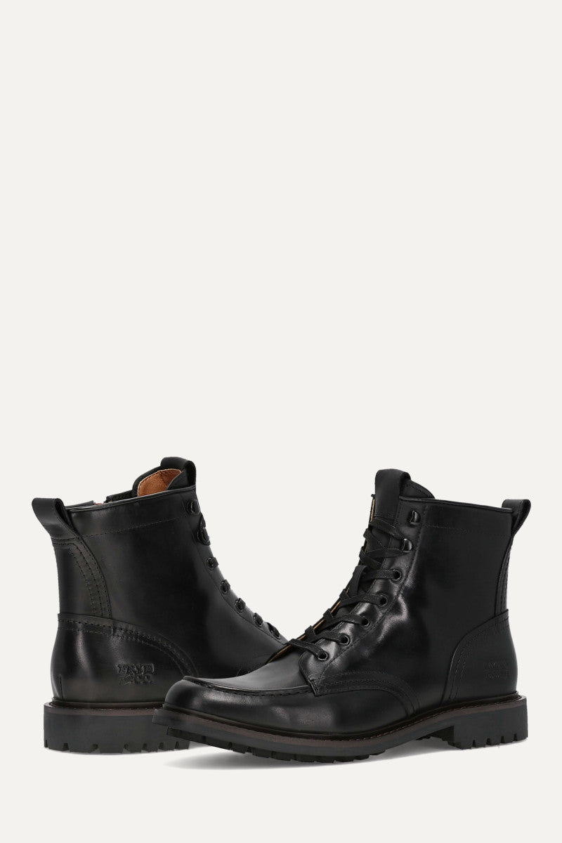 Dunn Moc Toe - Black - Pair