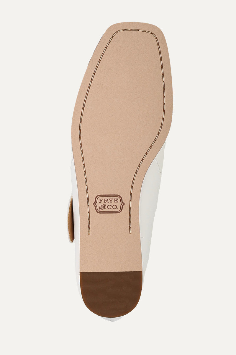 Elvie Double Prong Mary Jane - White - Sole