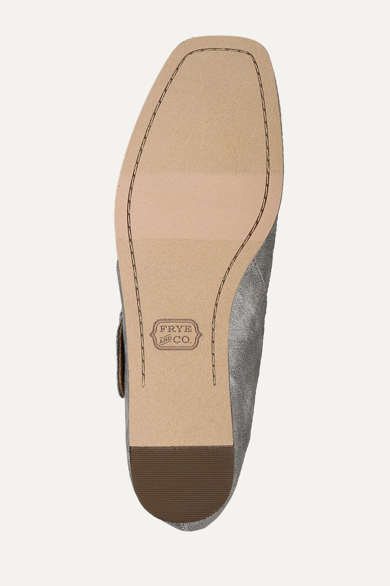Elvie Double Prong Mary Jane - Antique Silver - Sole
