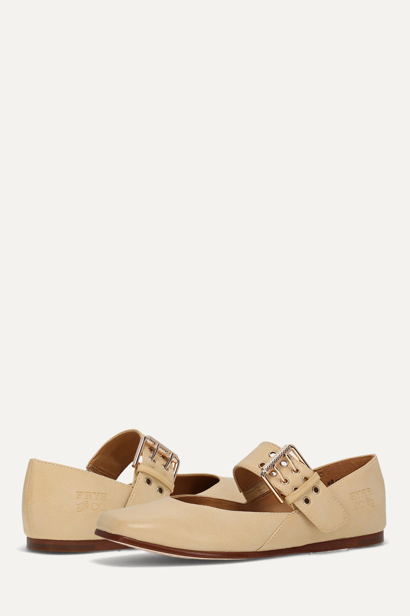 Elvie Double Prong Mary Jane - Butter - Pair
