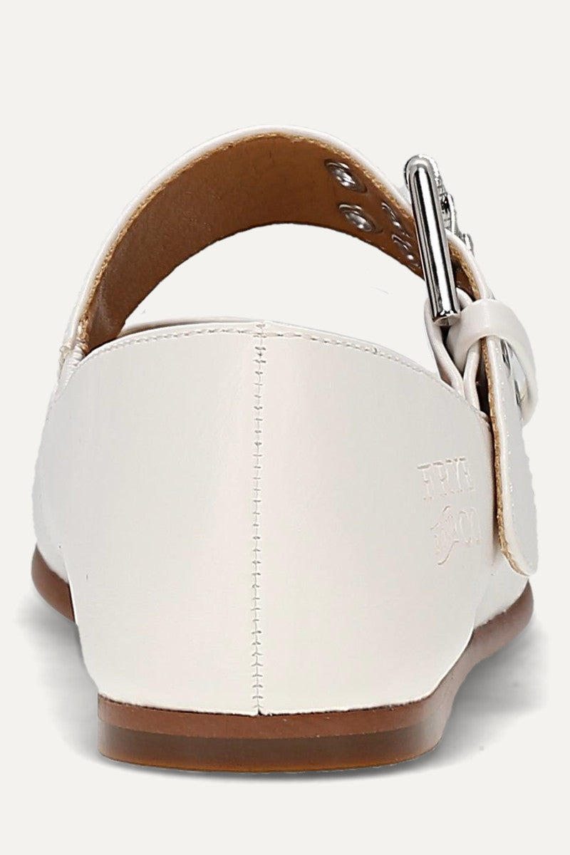 Elvie Double Prong Mary Jane - White - Back