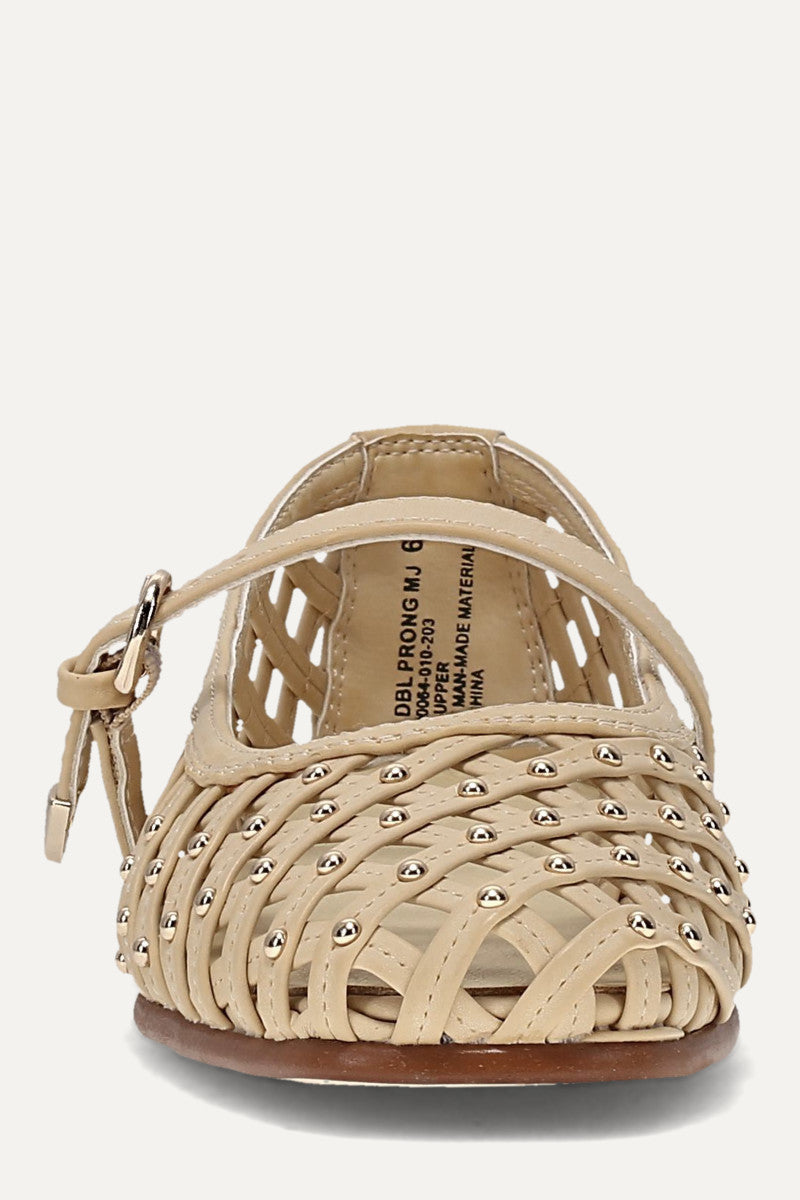 Elvie Woven Mary Jane - Butter - Front