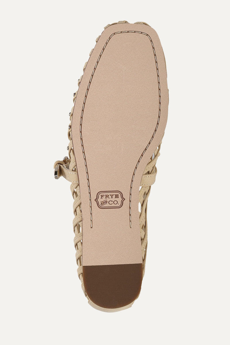 Elvie Woven Mary Jane - Butter - Sole