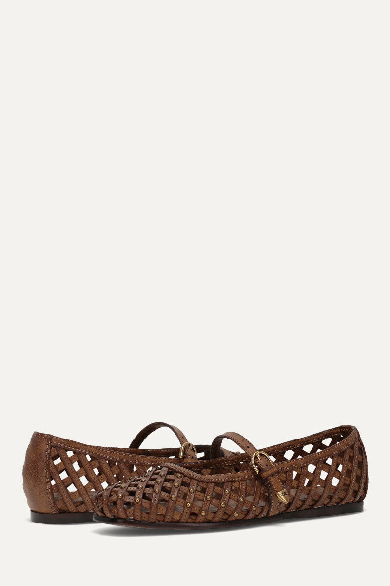 Elvie Woven Mary Jane - Acorn - Pair