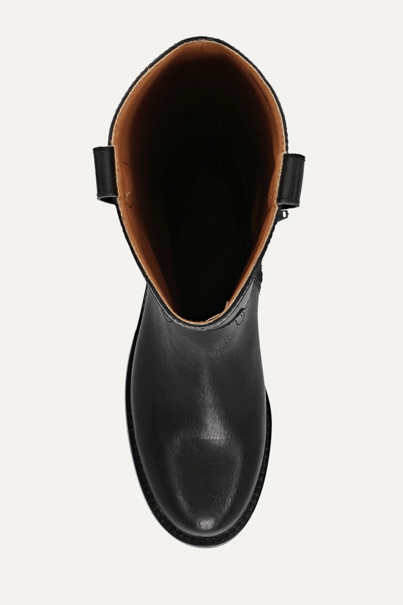 Foster Button - Black - Top Down