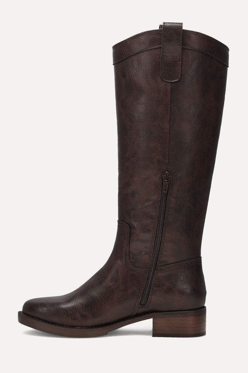 Foster Button - Dark Brown - Inside
