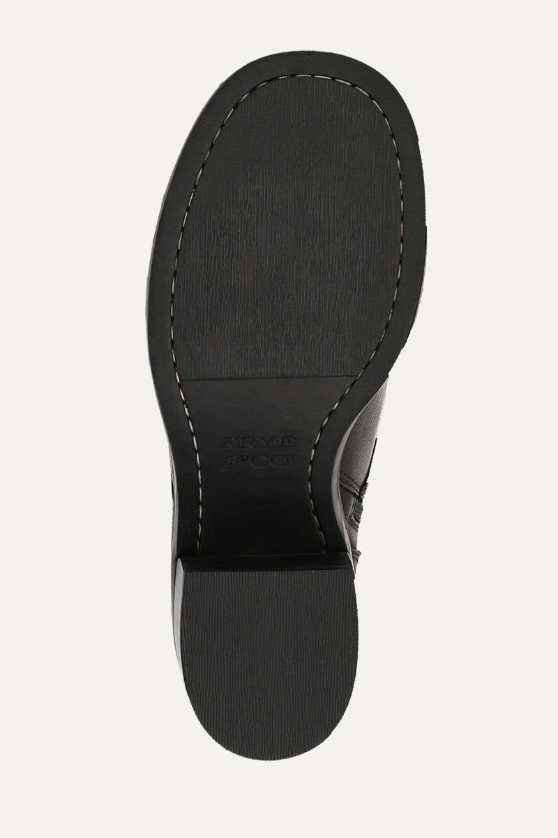 Fynn Knee High Lace Up - Black - Sole
