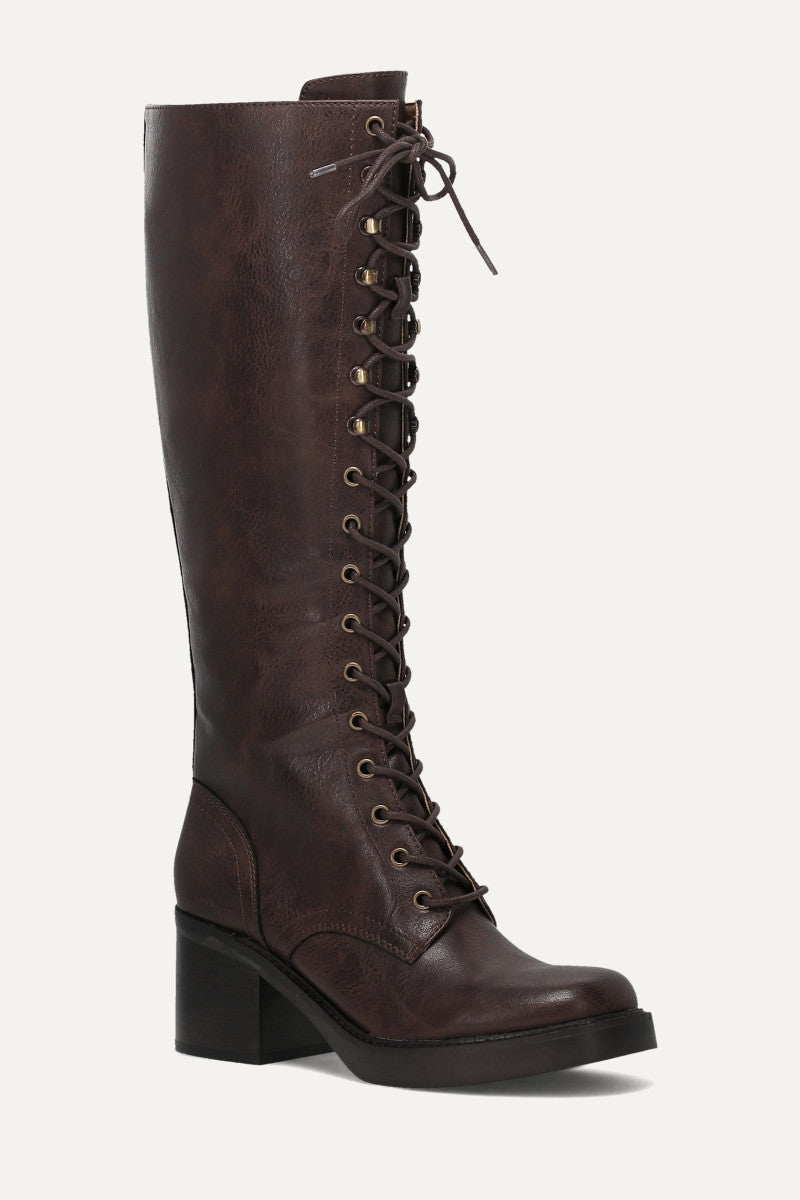 Fynn Knee High Lace Up