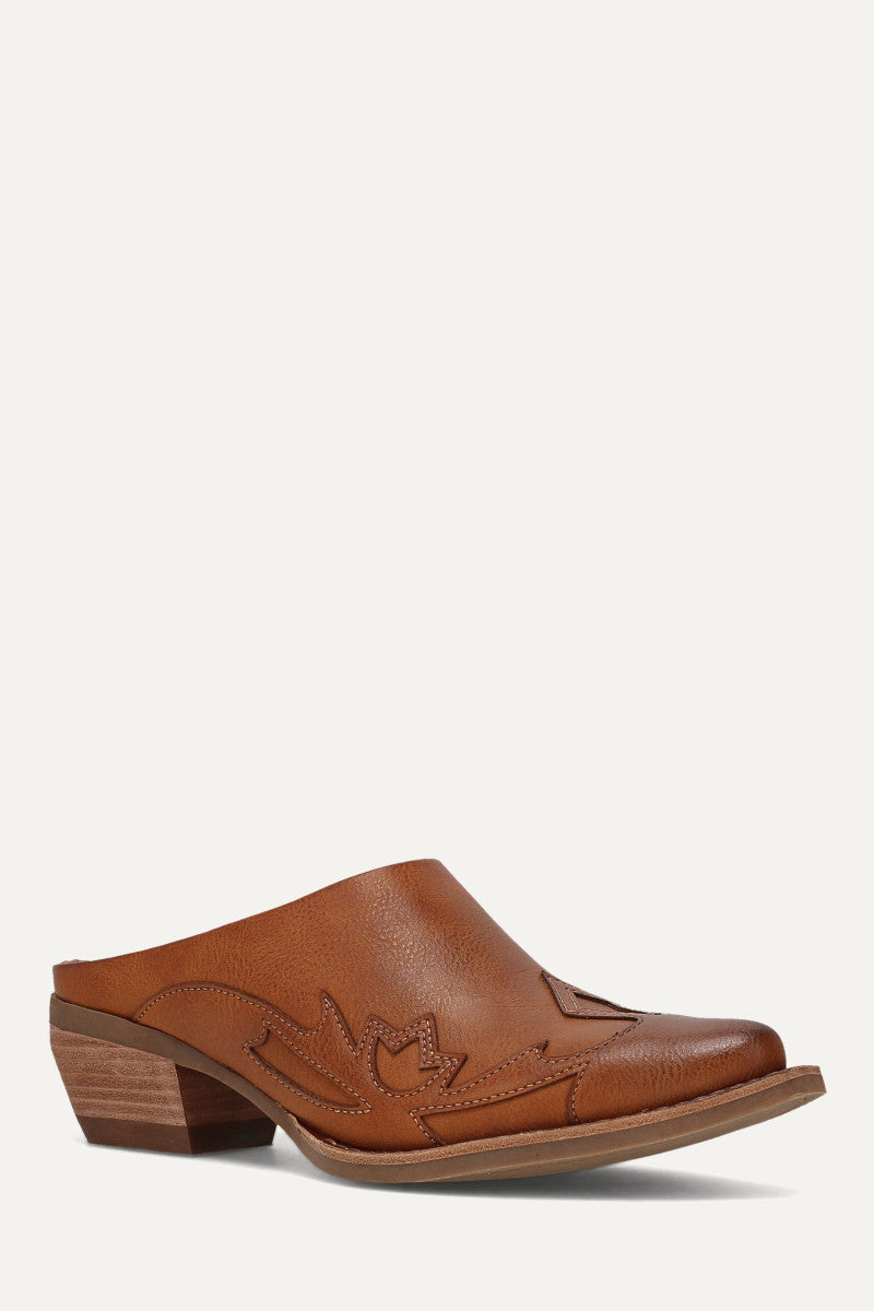 Frye and Co. Women's Irlene Slip-On Mules - Cognac