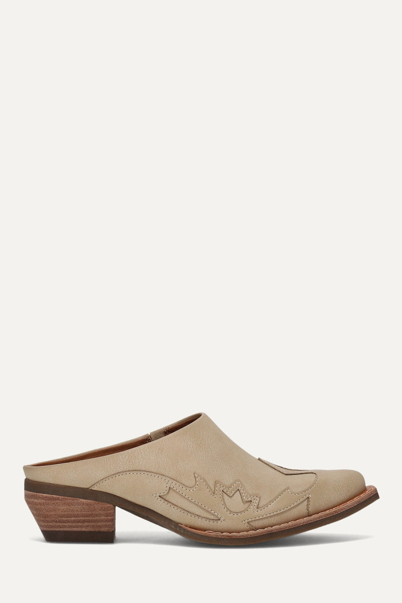 Irlene Mule - Cream - Outside