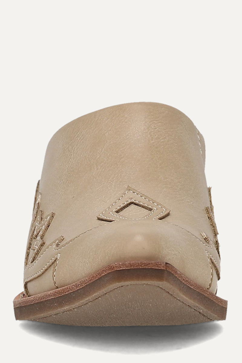Irlene Mule - Cream - Front