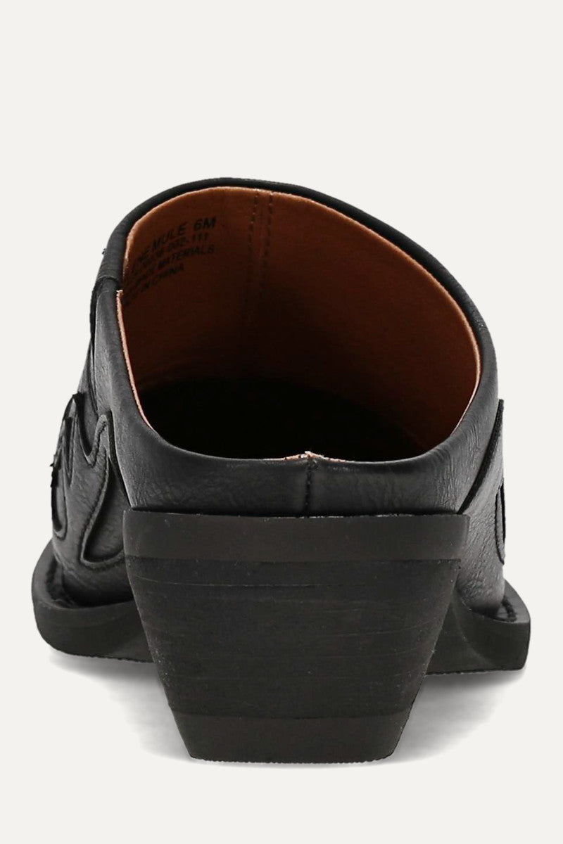 Irlene Mule - Black - Back