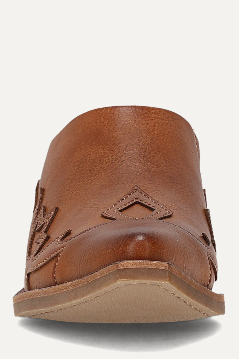 Irlene Mule - Cognac - Front