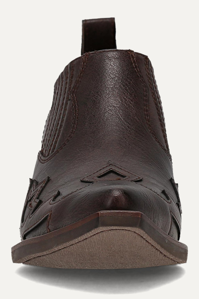 Irlene Shootie - Dark Brown - Front